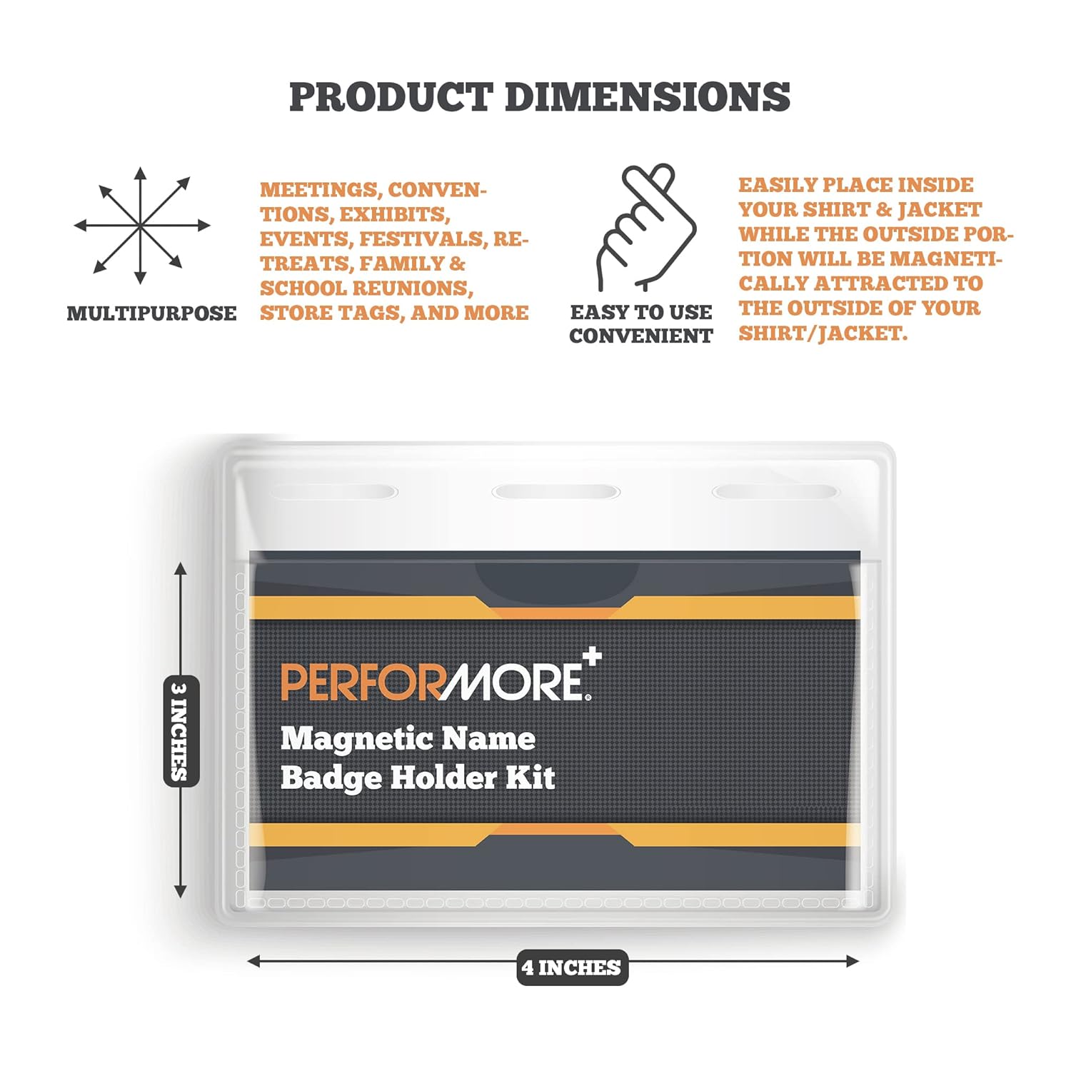 Magnetic Name Badge Holder Kit