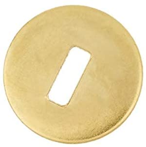 Brass Washers for Paper Fasteners/Brads, 1/2 Inch Slotted - 100 Pack