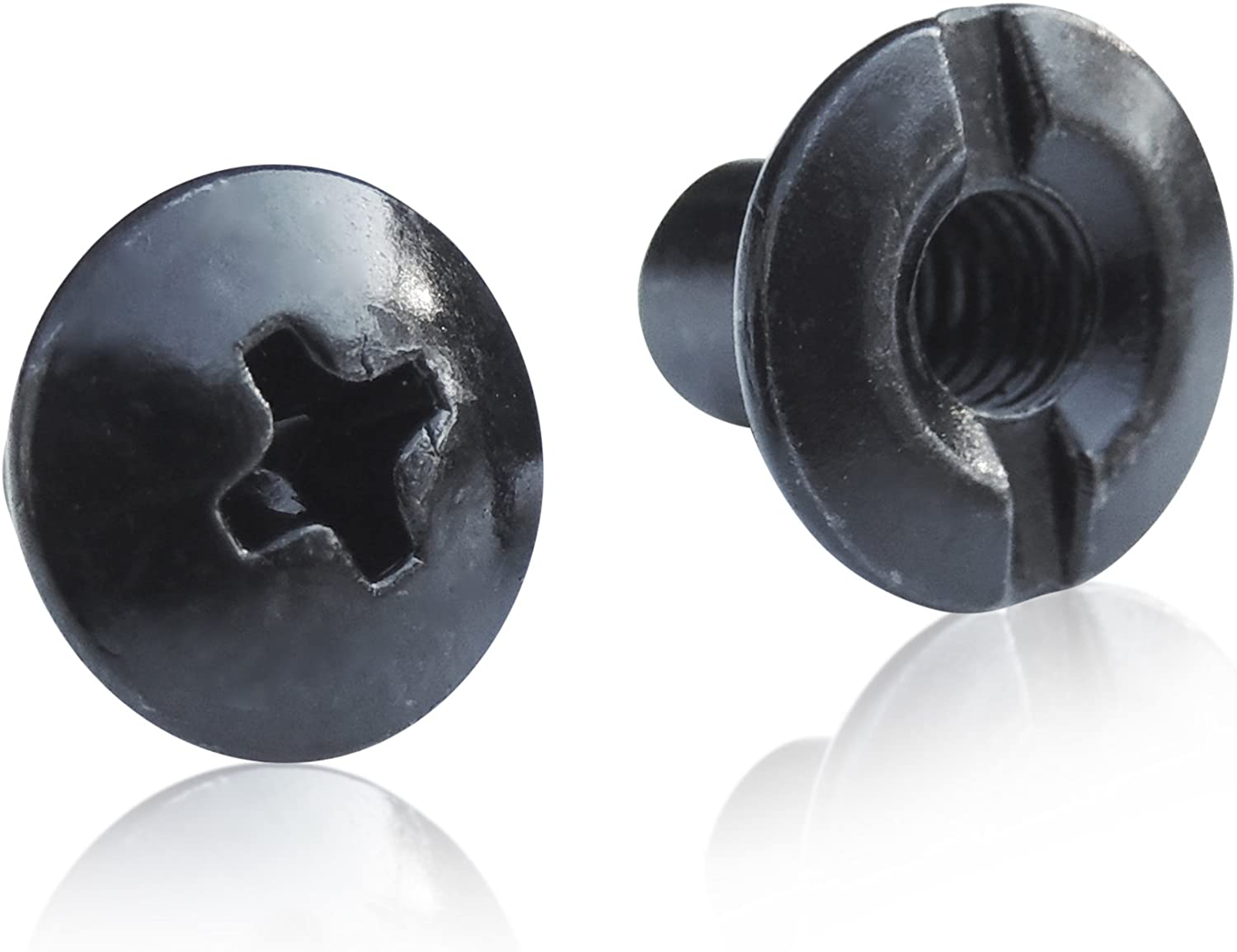 Grizzly Black Chicago Screws For Leather/Kydex Gun Holsters/Clips and Knife Sheaths 1/4 Inch - 50 Pack