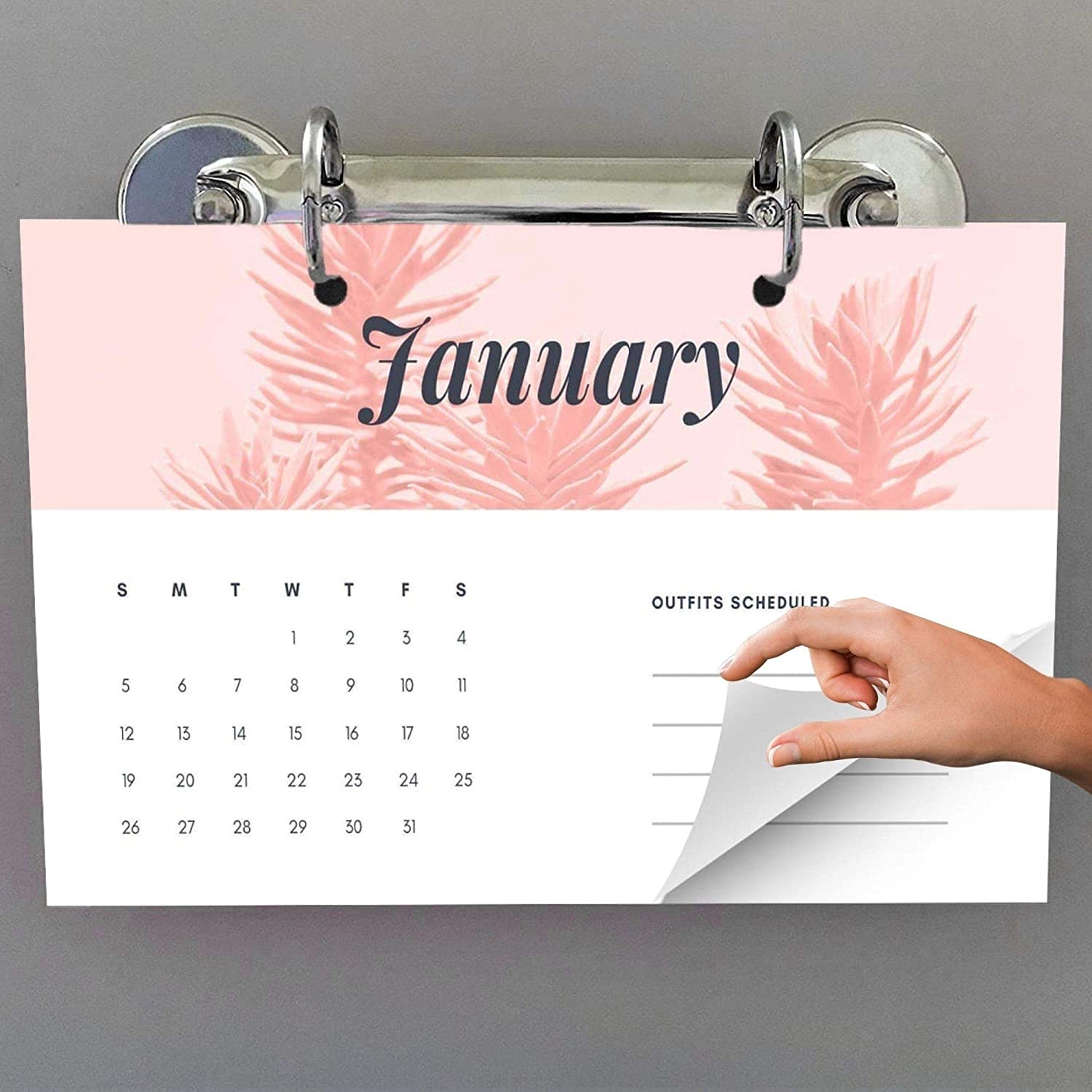 Magnetic 2 Ring Binder Locking Mechanism, 1 inch D Shaped Rings For A5 Size - 25 Pack