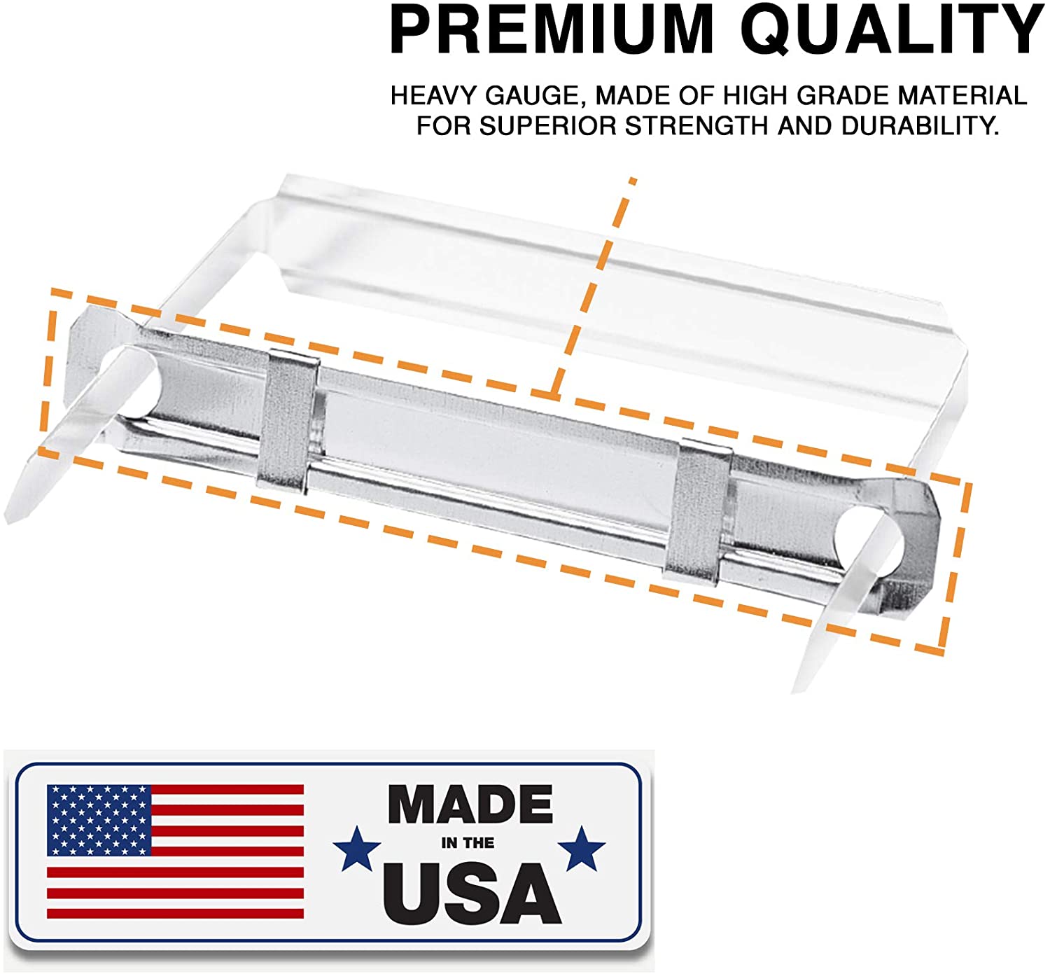 Prong Paper Fastener Compressors for Standard 2-Hole Punch, Works with 1 Inch - 3.5 Inch Capacity Box of 500 (Compressors Only)