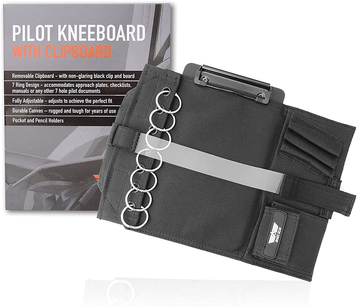 Pilot Kneeboard with Clipboard