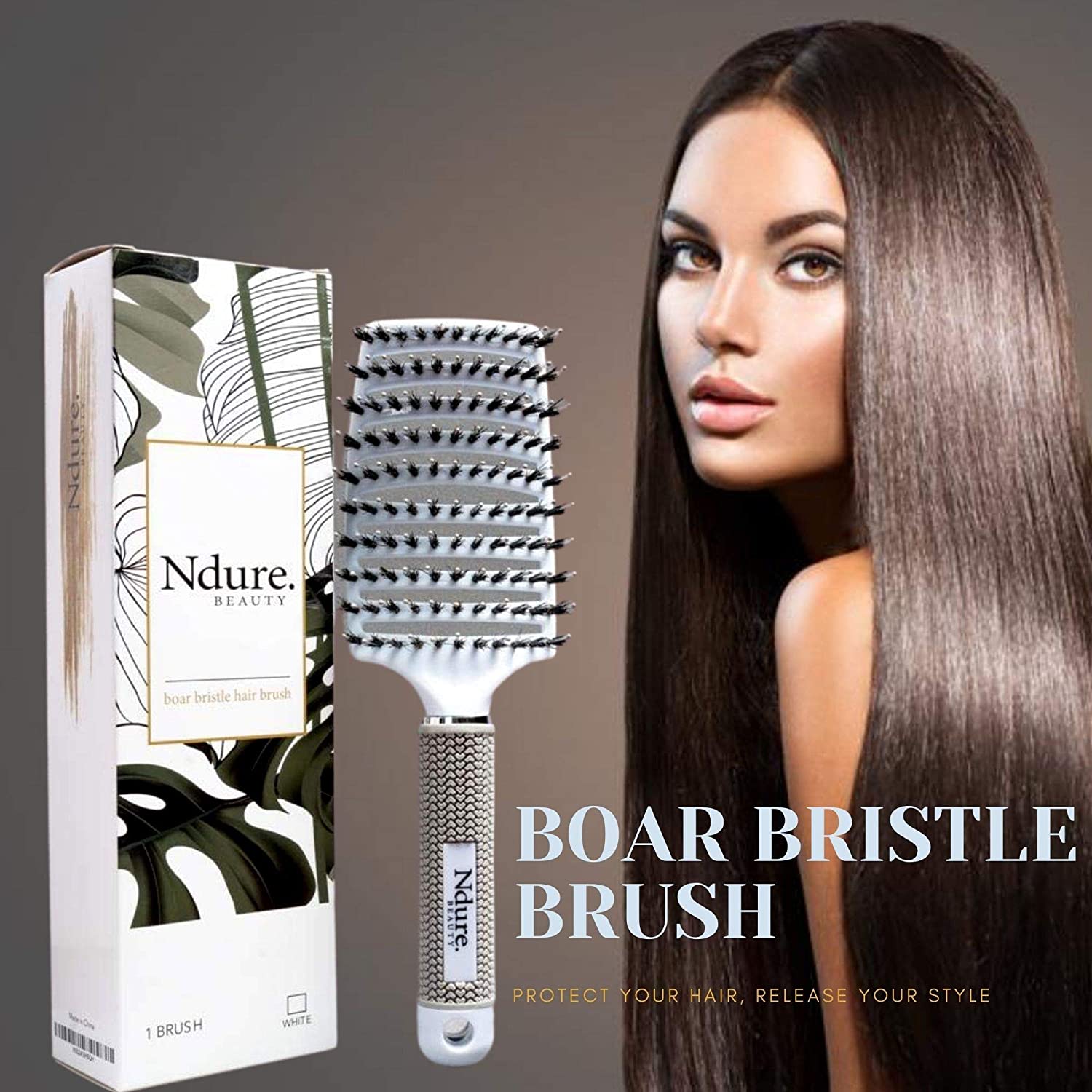 boar bristle brush #Size_1 pack