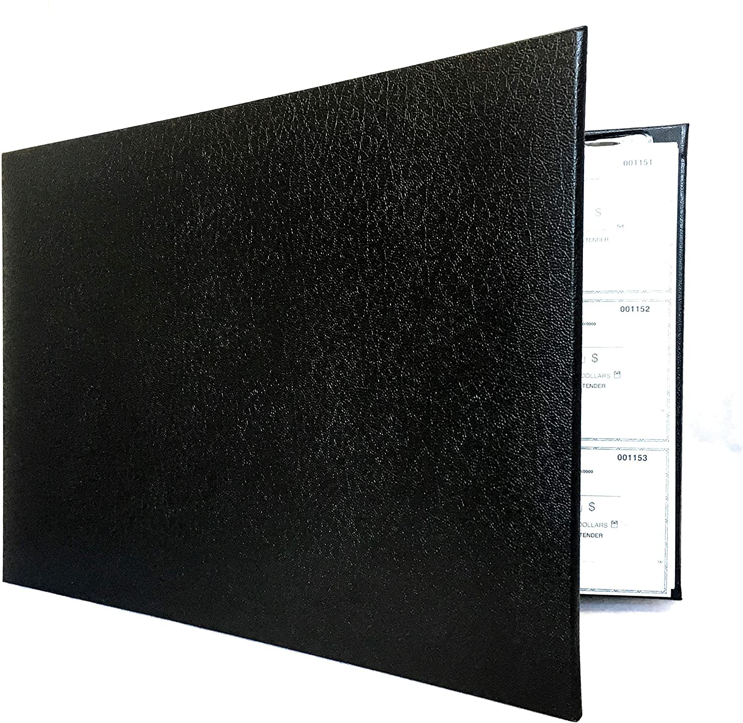 Officewerks Premium Check Binder | 7 Ring w/Zip Pouch and Calendar - 600 Checks Capacity for 9" x 13" Sheets