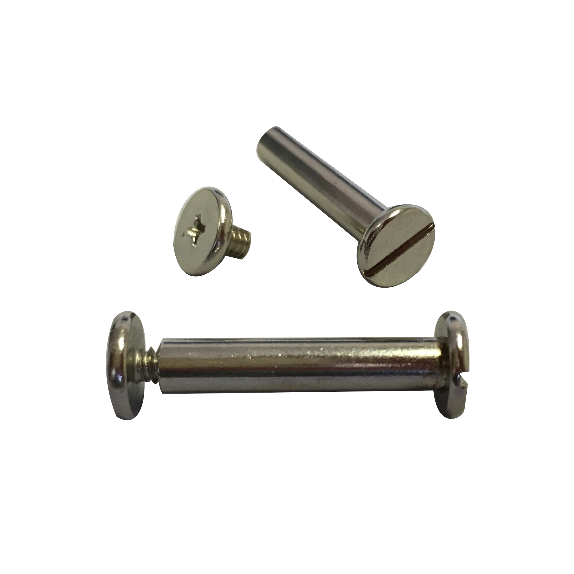 Silver Nickel Screw Posts, 1 1/4", 100 pack - RingBinderDepot.com