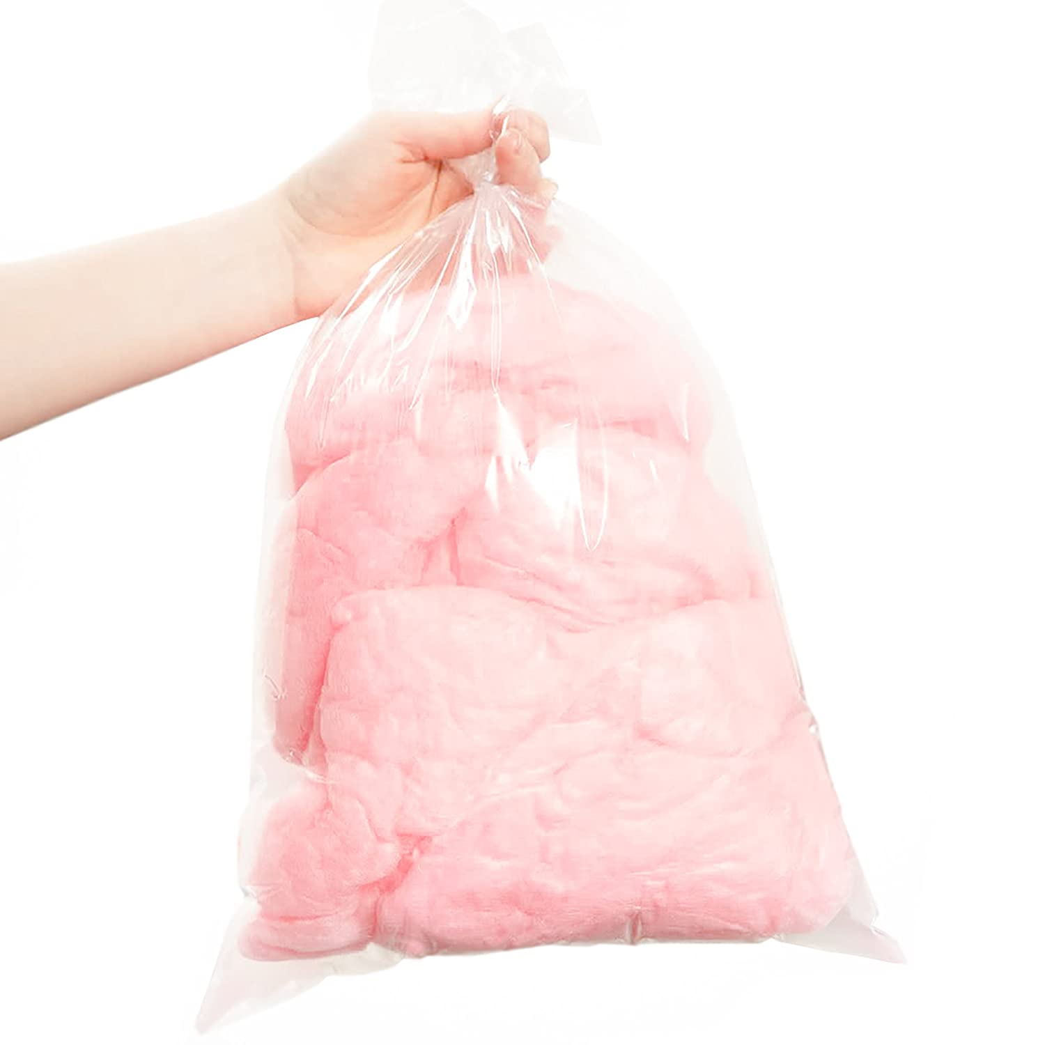 Clear Plastic Bags, 12 x 18 Inches, 100 Pack, Flat with Opening on One Side