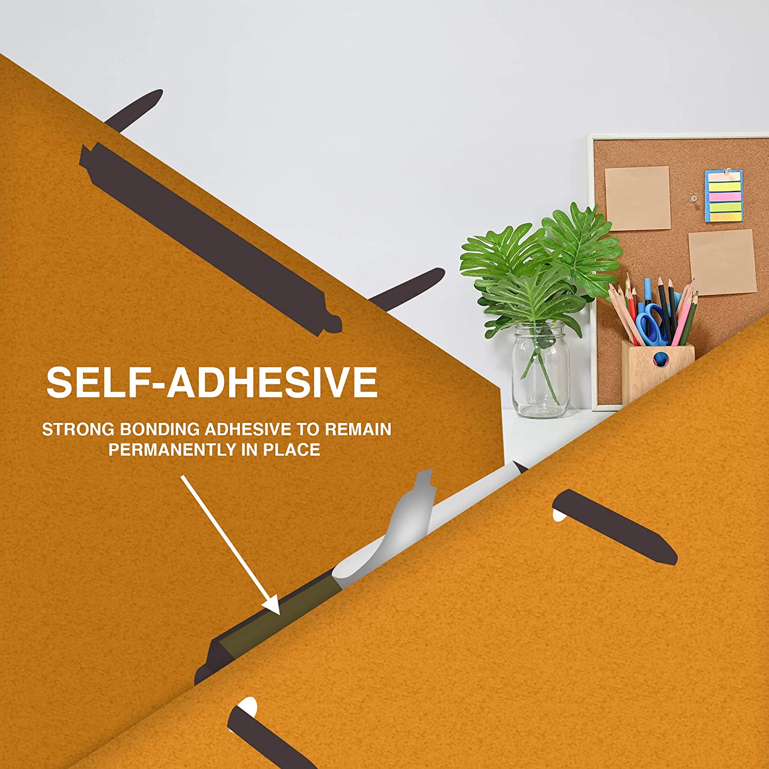 OLYMPX Premium Self-Adhesive Prong Fastener Bases, 100 Per Box