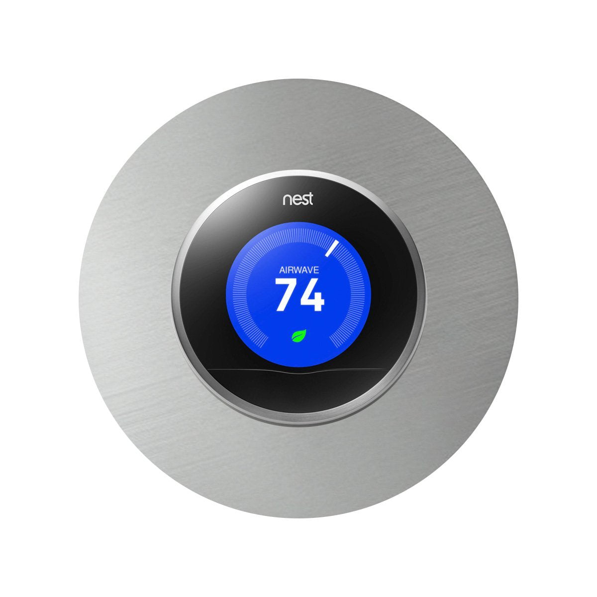 Nest Thermostat Wall Plate, 6 Inch Stainless Steel Cover Plate, Fits Generation 1, 2, 3, E Nests - RingBinderDepot.com
